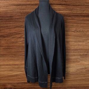 Cabi Black Open Front Cardigan Size Med